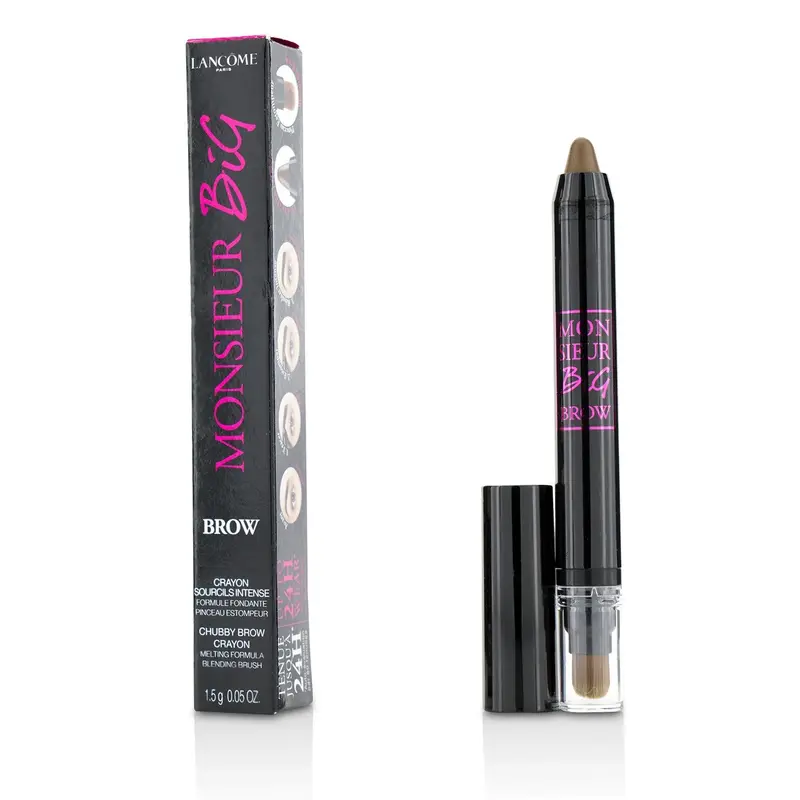 Lancome Monsieur Big Brow Chubby Brow Crayon With Blending Brush - #03 Brown  1.5g/0.05oz