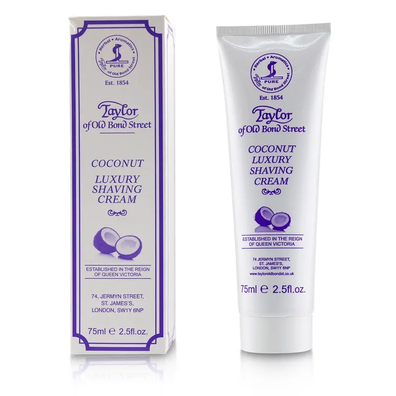 Taylor Of Old Bond Street Coconut Luxury Shaving Cream  75ml/2.5oz