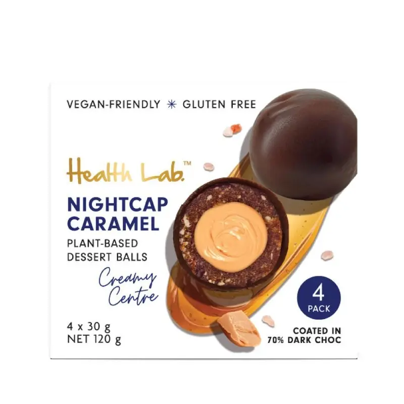 Health Lab Multipack Raw Dessert Ball Nightcap Caramel 120g