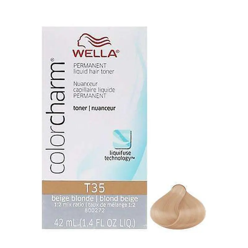 Wella Color Charm Permanent Liquid Hair Toner - T35 Beige Blonde