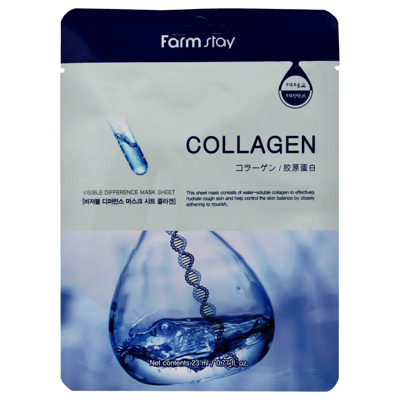 FarmStay Visible Different Mask Sheet Collagen by FarmStay for Women - 1 Pc Mask