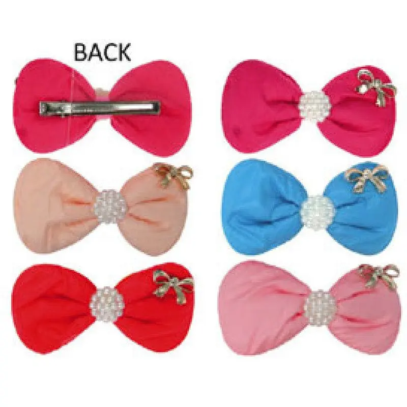 Plush Cotton Stuffed Hair Clips - Assorted #3006