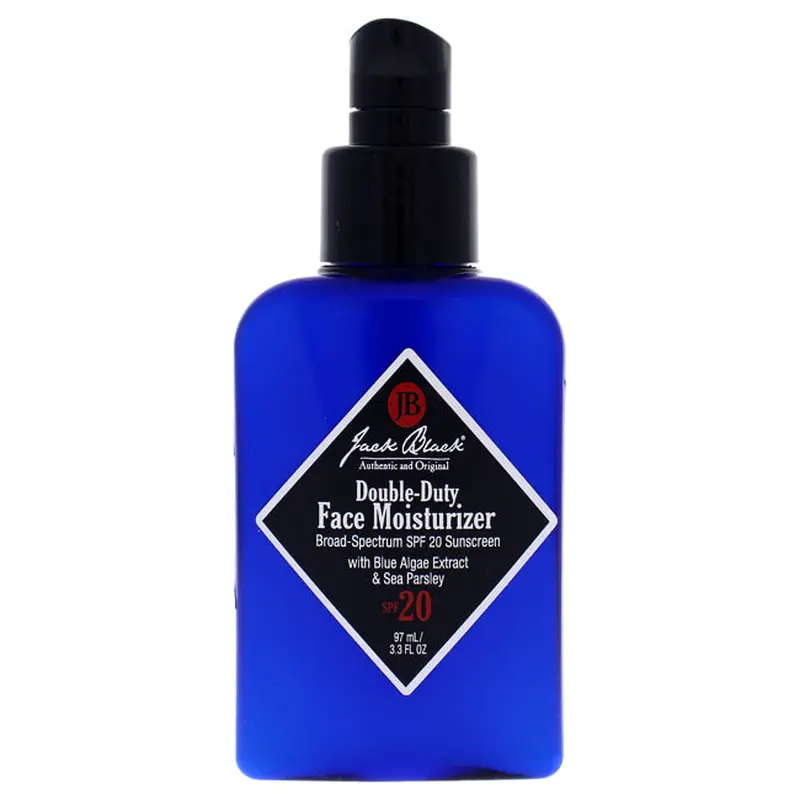 Jack Black Double-Duty Face Moisturizer SPF 20 Sunscreen by Jack Black for Men - 3.3 oz Moisturizer