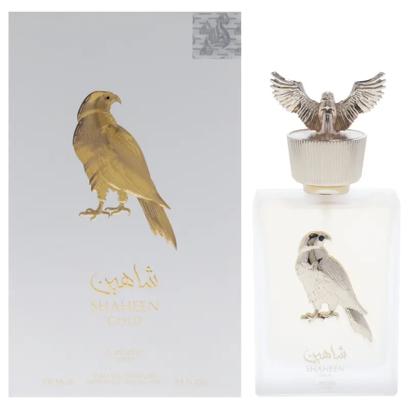 Lattafa Shaheen Gold by Lattafa for Men - 3.4 oz EDP Spray