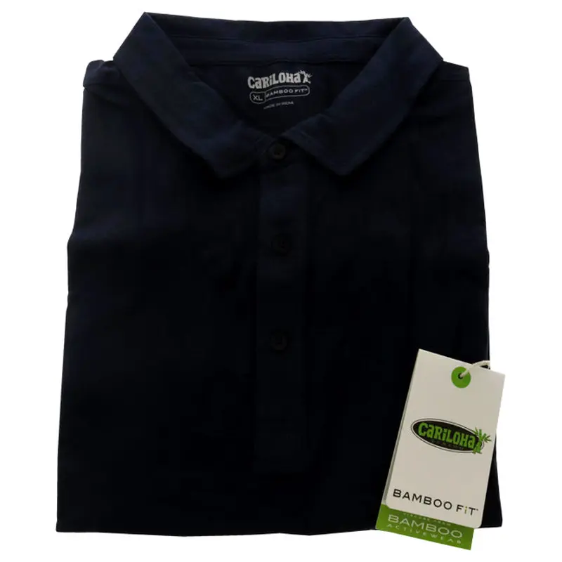 Cariloha Bamboo Performance Jersey Polo T-Shirt - Navy by Cariloha for Men - 1 Pc T-Shirt (XL)