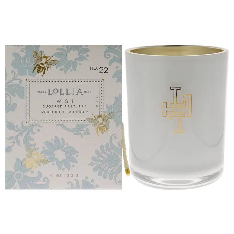 Lollia Wish Perfumed Luminary Candle by Lollia for Unisex - 11 oz Candle
