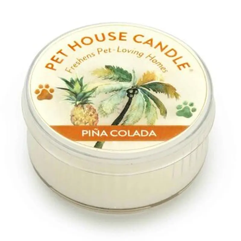 Pet House by One Fur All Mini Candle (1.5oz) - Pina Colada  1.5oz