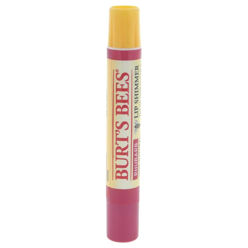 Burts Bees Lip Shimmer - Rhubarb by Burts Bees for Women - 0.09 oz Lip Balm