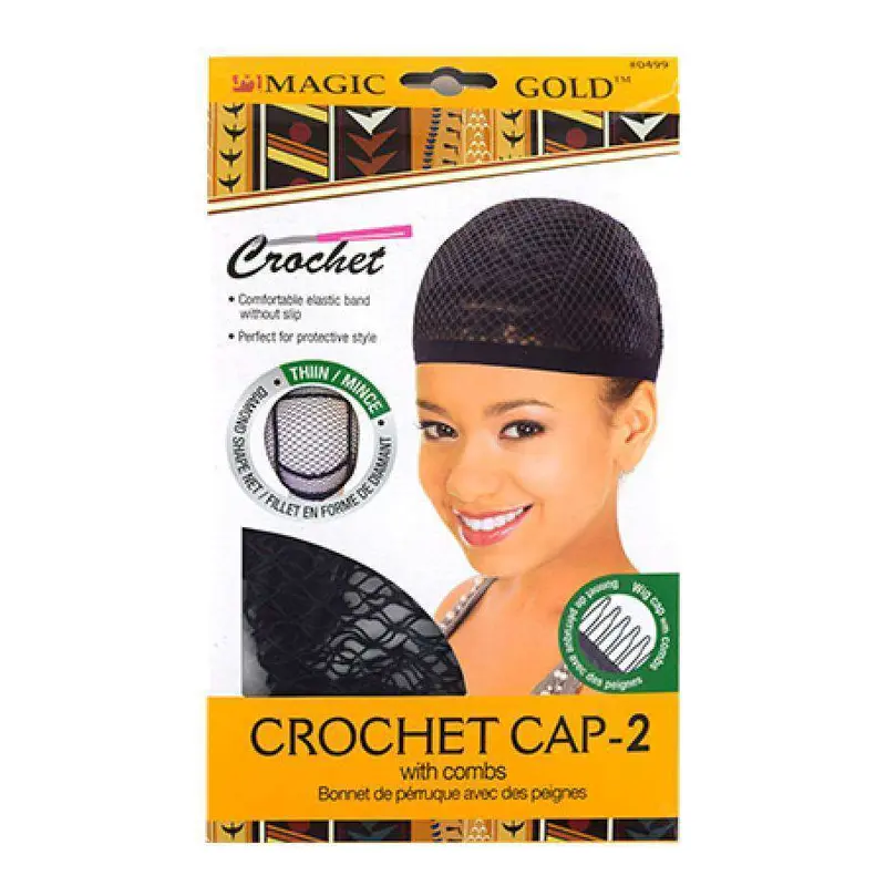 Magic Gold Thin Crochet Cap MGC-#0499