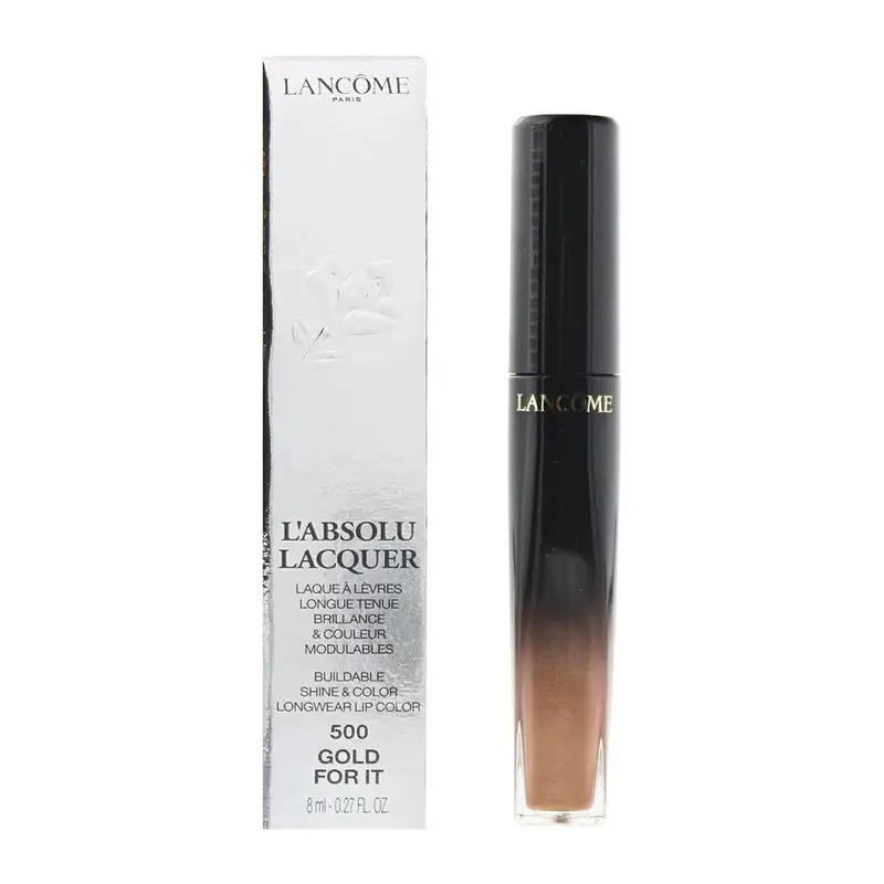 Lancme L'absolu Lacquer #500 Gold For It Lipstick 8ml