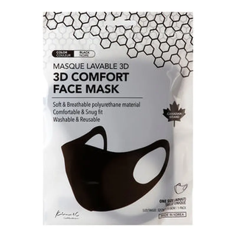 Reusable 3D Face Mask - Black