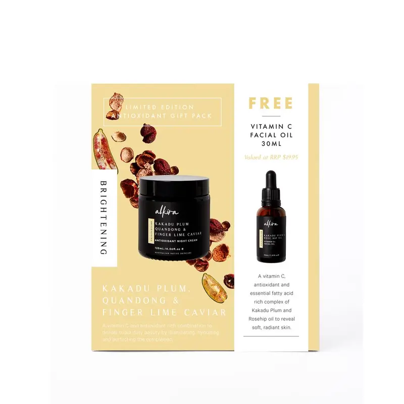 Alkira Antioxidant Night Cream with Free Vitamin C Facial Oil 30ml