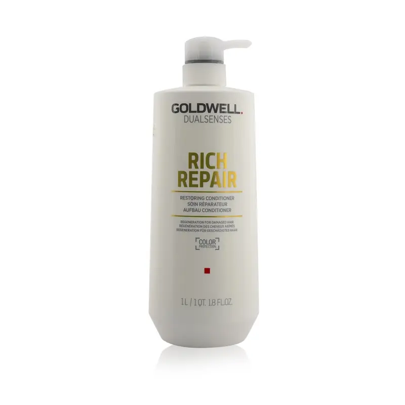 Goldwell Dual Senses Rich Repair Restoring Conditioner (Regeneration For Damaged Hair)  1000ml/33.8oz