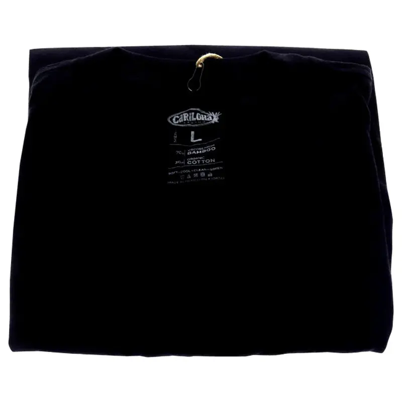 Cariloha Bamboo Crew Tee - Black by Cariloha for Men - 1 Pc T-Shirt (L)