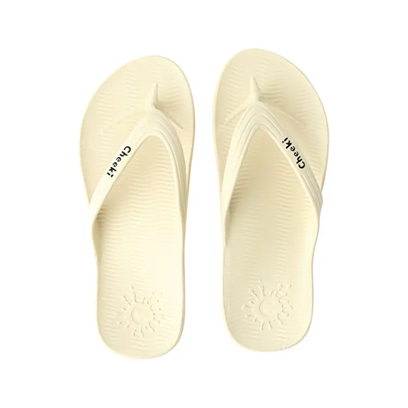 Cheeki Arch Support Thongs Sandstone Womens Size US7