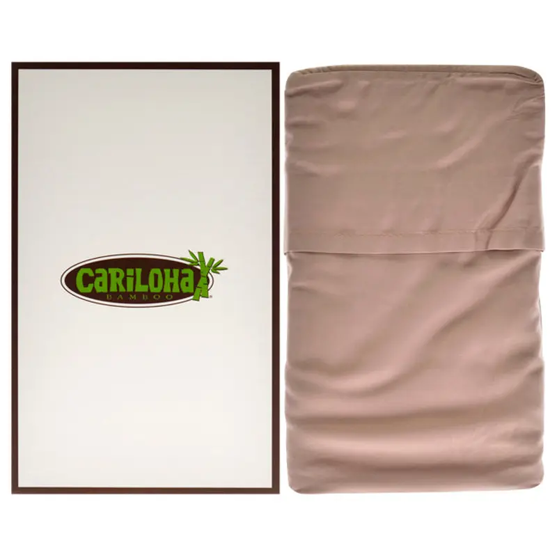 Cariloha Resort Bamboo Pillowcase Set - Blush-Standard by Cariloha for Unisex - 2 Pc Pillowcase