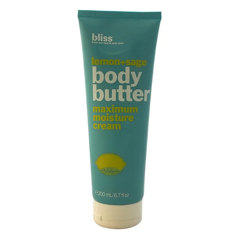 Bliss Lemon + Sage Body Butter Maximum Moisture Cream by Bliss for Unisex - 6.7 oz Cream