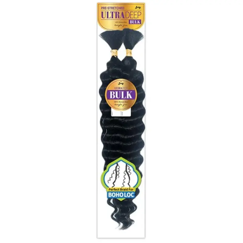 Zury Pre-Stretched Ultra Deep Bulk Human Hair 22"