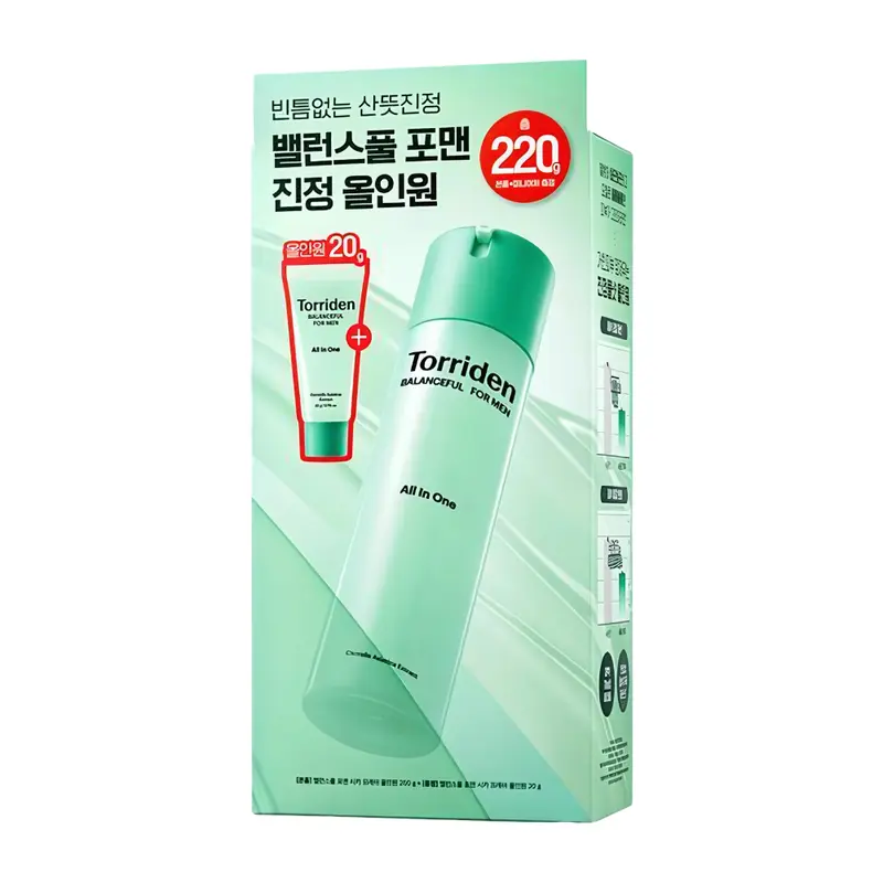 Torriden Balanceful For Men Cica Fresh All-in-One 200g Special Set