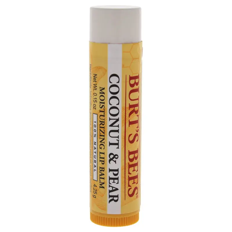 Burts Bees Coconut and Pear Moisturizing Lip Balm by Burts Bees for Unisex - 0.15 oz Lip Balm