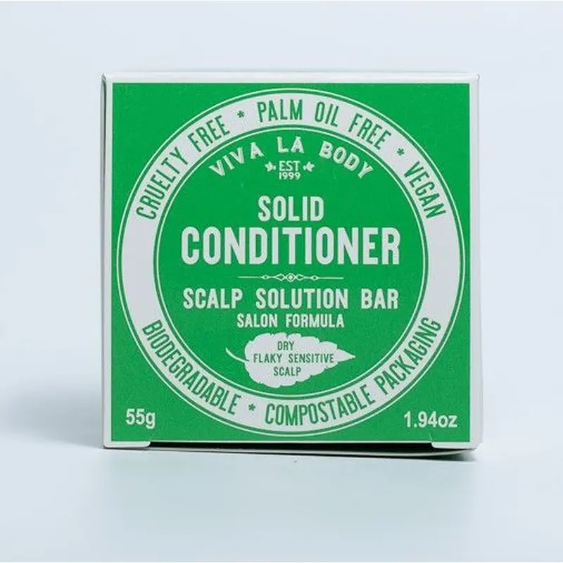 Viva La Body Scalp Solution Solid Conditioner Salon Formula 55g Bar