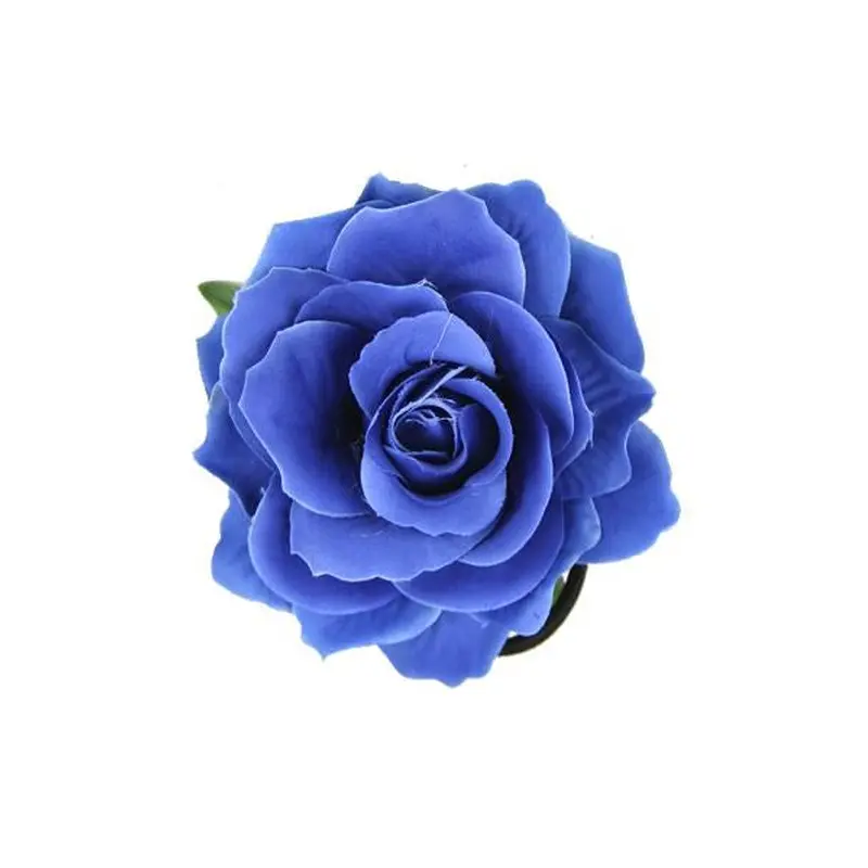24pk Flower Hair Decorations - Blue Clips #AS01425