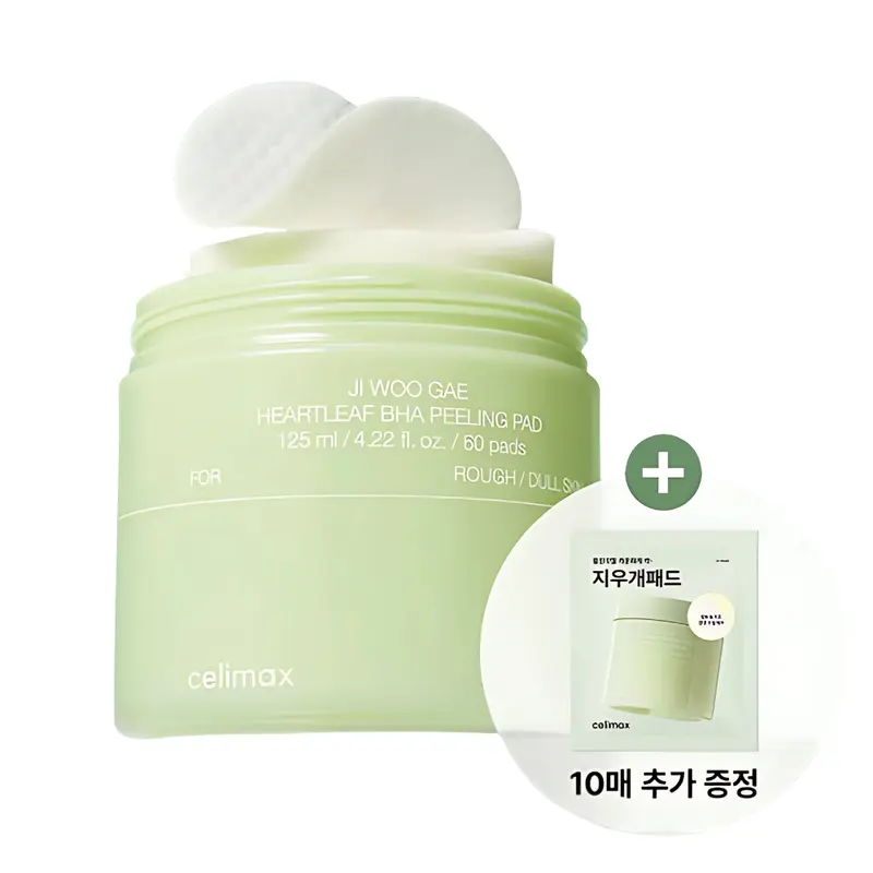celimax Jiwoogae Heartleaf BHA Peeling Pad 60P Set (+10P)