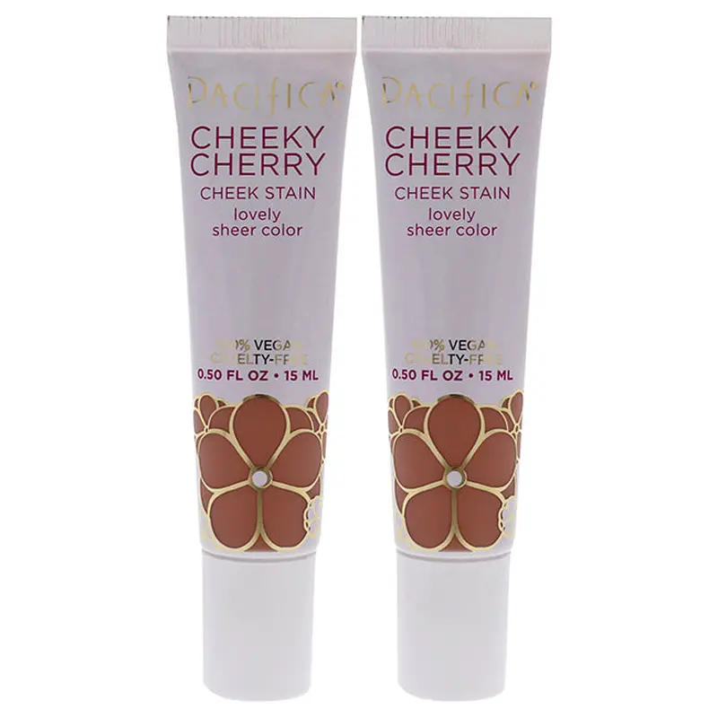Pacifica Cheeky Cherry Cheek Stain - Cherry Baby by Pacifica for Women - 0.5 oz Blush - Pack of 2