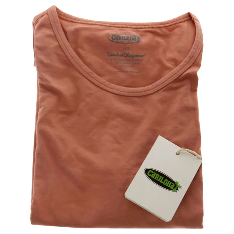 Cariloha Bamboo Sleep Tank Top - Coral by Cariloha for Women - 1 Pc T-Shirt (XS)