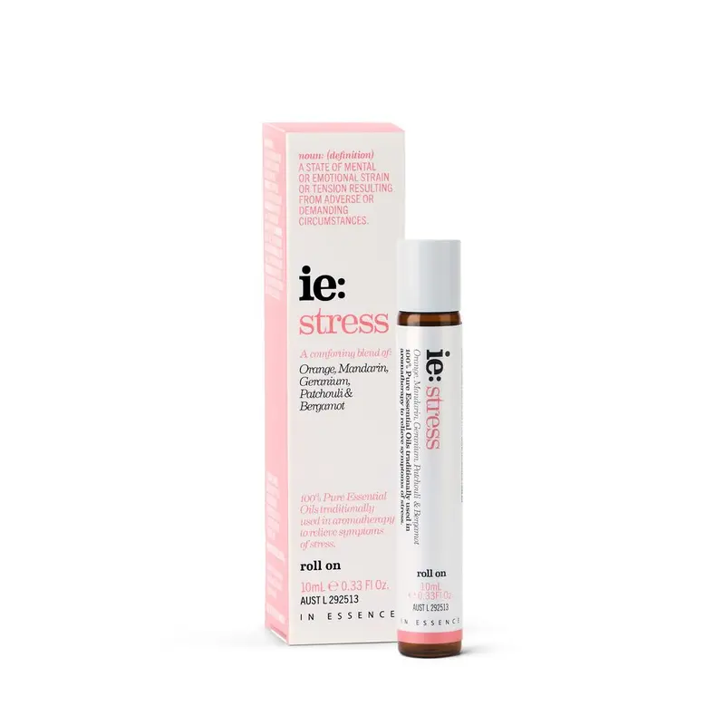 In Essence Stress Essential Oil Roll On 10ml Roll On