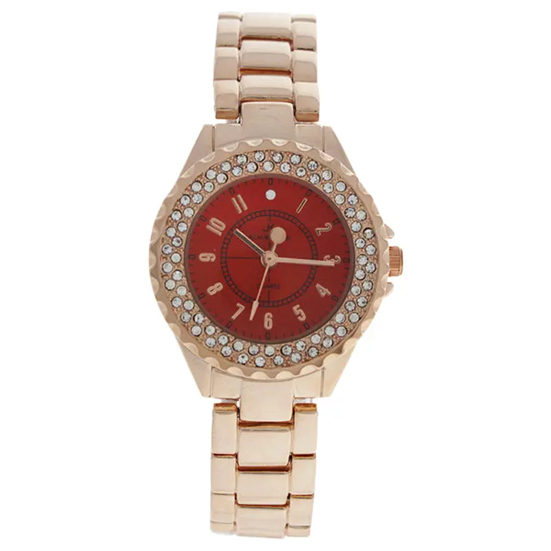 Kim & Jade 2033L-GPR Rose Gold Stainless Steel Bracelet Watch by Kim & Jade for Women - 1 Pc Watch