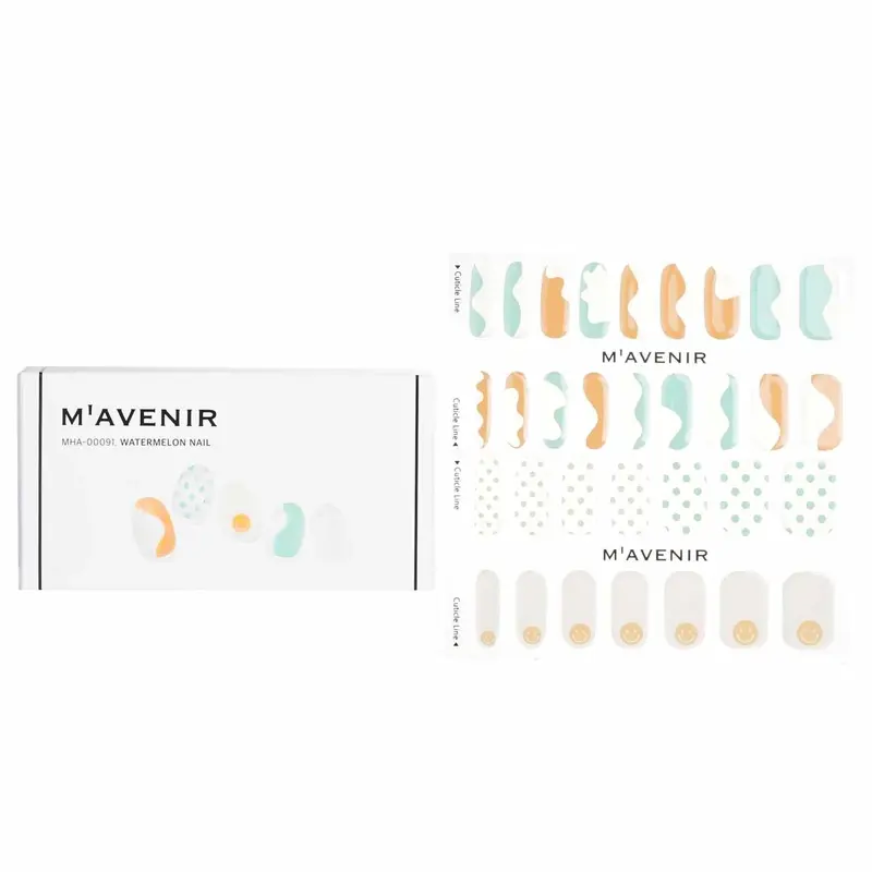 Mavenir Nail Sticker (Patterned) - # Watermelon Nail  32pcs