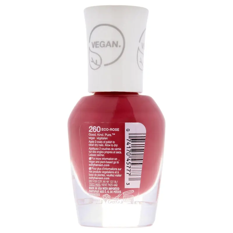 Sally Hansen Good Kind Pure Vegan - 260 Eco-Rose by Sally Hansen for Women - 0.33 oz Nail Polish