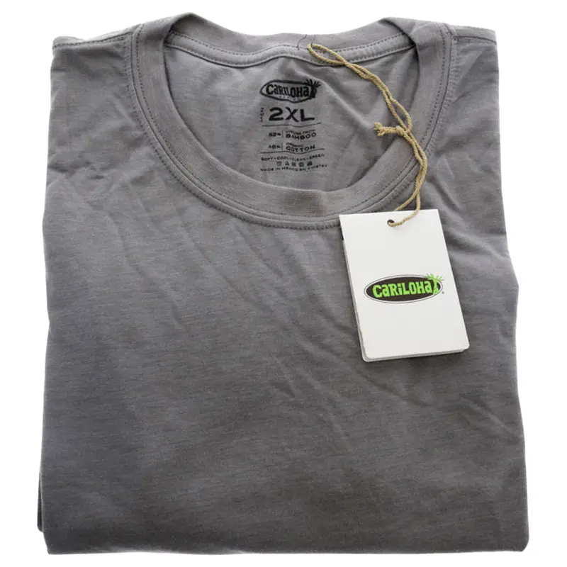 Cariloha Bamboo Comfort Crew Tee - Gray by Cariloha for Men - 1 Pc T-Shirt (2XL)