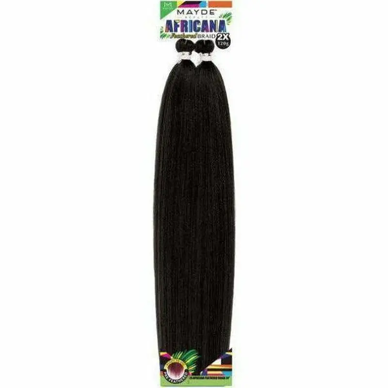Mayde Beauty: 2x Africana Feathered Braid 24" - FINAL SALE