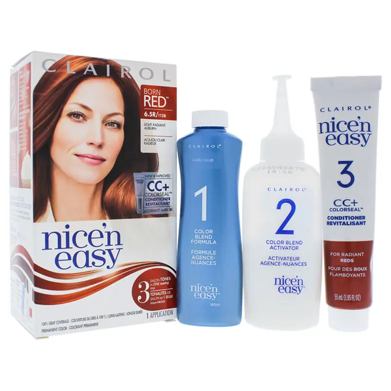 Clairol Nice n Easy Permanent Color - 6-5R 112B Natural Radiant Auburn by Clairol for Women - 1 Application Hair Color