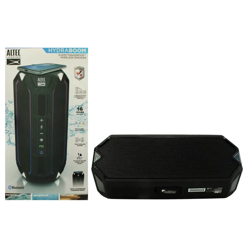Altec Lansing HydraBoom Speaker - Black by Altec Lansing for Unisex - 1 Pc Speakers