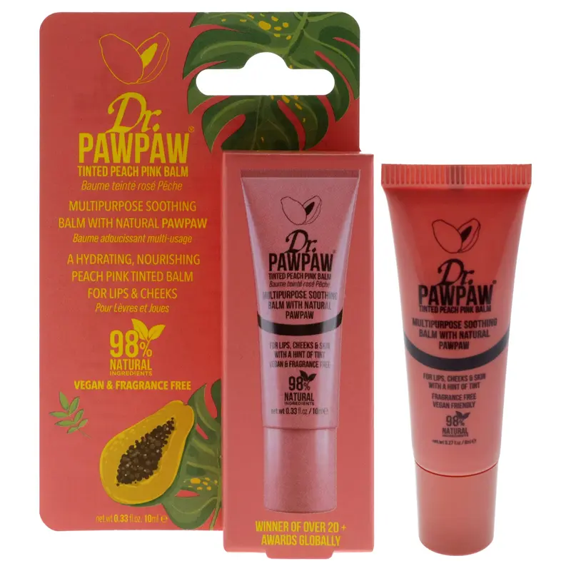 Dr. PawPaw Tinted Balm - Peach Pink by Dr. PawPaw for Women - 0.34 oz Balm