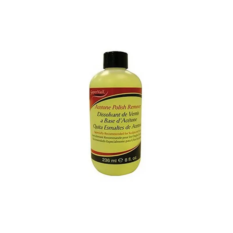 SuperNail Acetone Polish Remover Yellow 8 oz