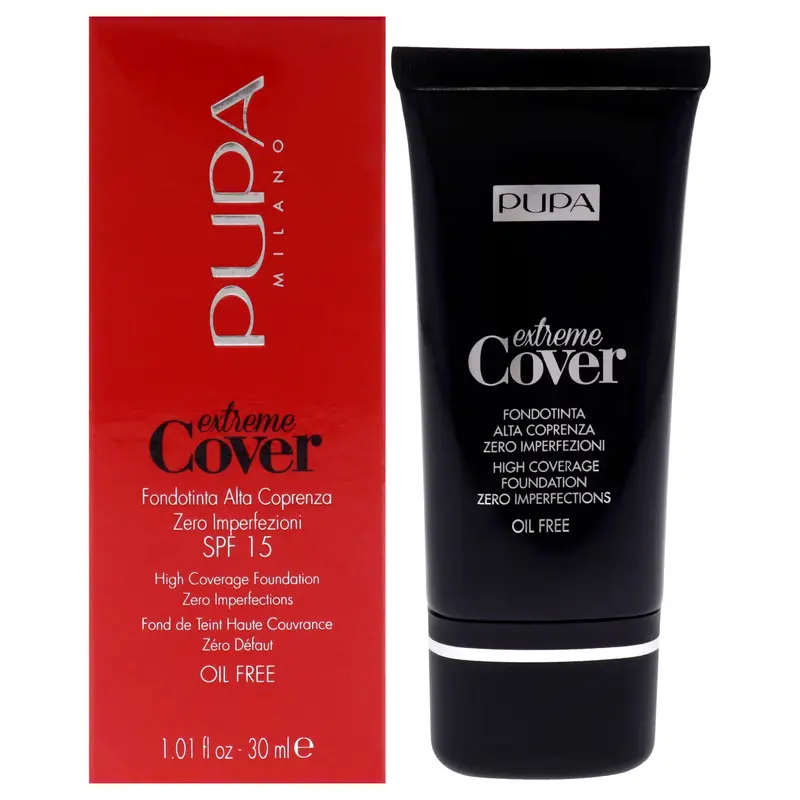 Pupa Milano Extreme Cover Foundation SPF 15 - 050 Deep Sand by Pupa Milano for Women - 1.01 oz Foundation