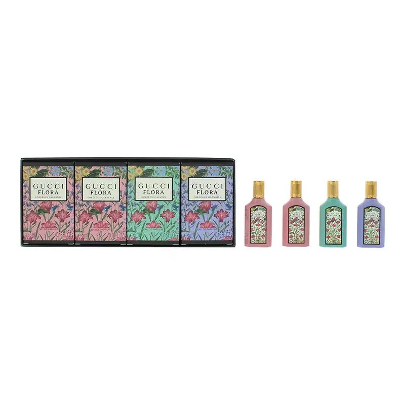Gucci Flora Eau De Parfum 4 Piece Gift Set: Eau De Parfum Flora Gorgeous Gardeni