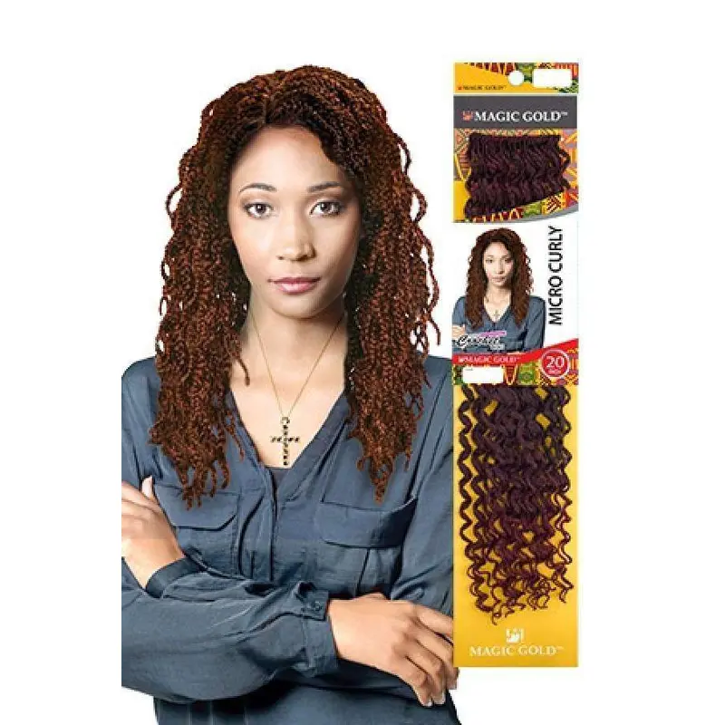 Magic Gold Micro Curly Braid  20"