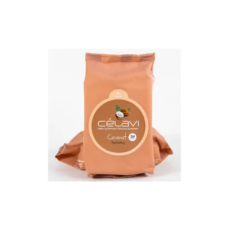 Celavi Make-Up Remover Cleansing Towelettes Coconut MT015