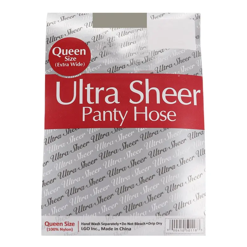 Queen Size Ultra Sheer Panty Hose 6pk - Grey Mist