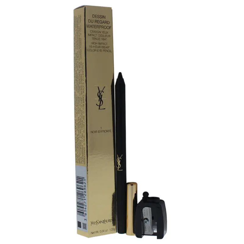 Yves Saint Laurent Dessin Du Regard Waterproof Eye Pencil - 1 Noir Effronte by Yves Saint Laurent for Women - 0.04 oz Eye Pencil