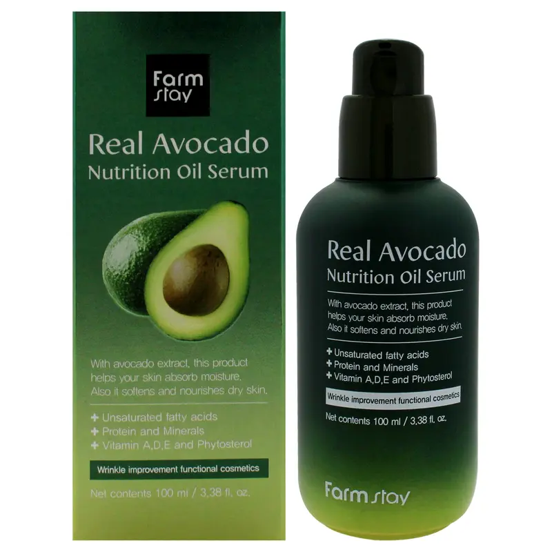 FarmStay Real Avocado Nutrition Oil Serum by FarmStay for Women - 3.38 oz Serum
