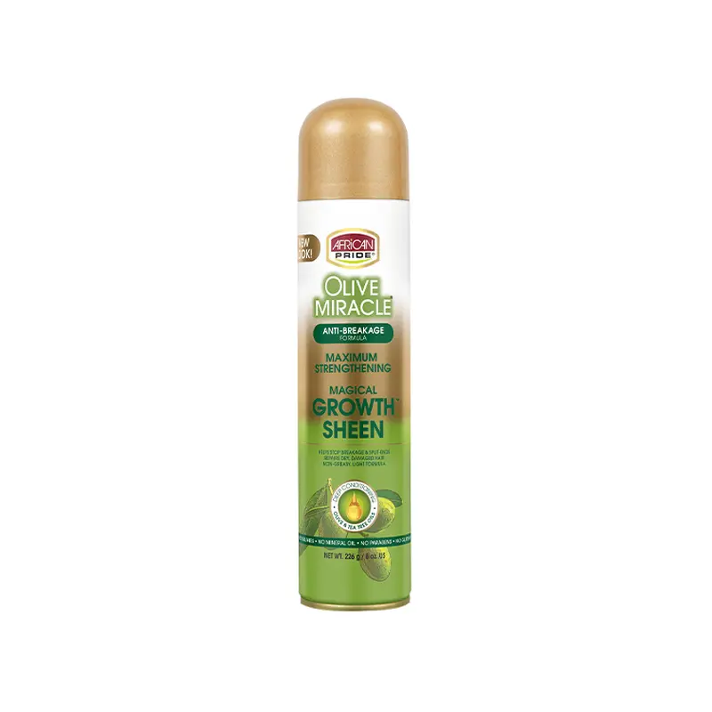 African Pride Olive Miracle Magical Growth Sheen Spray 8 oz