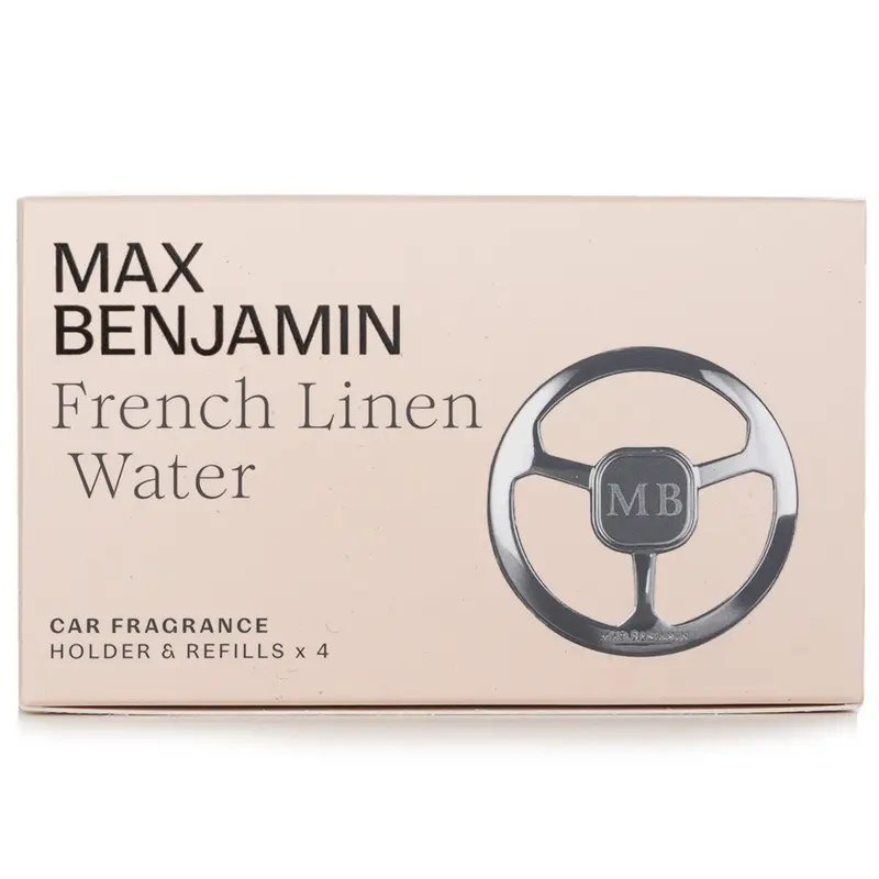Max Benjamin Car Fragrance Gift Set - French Linen Water  4pcs
