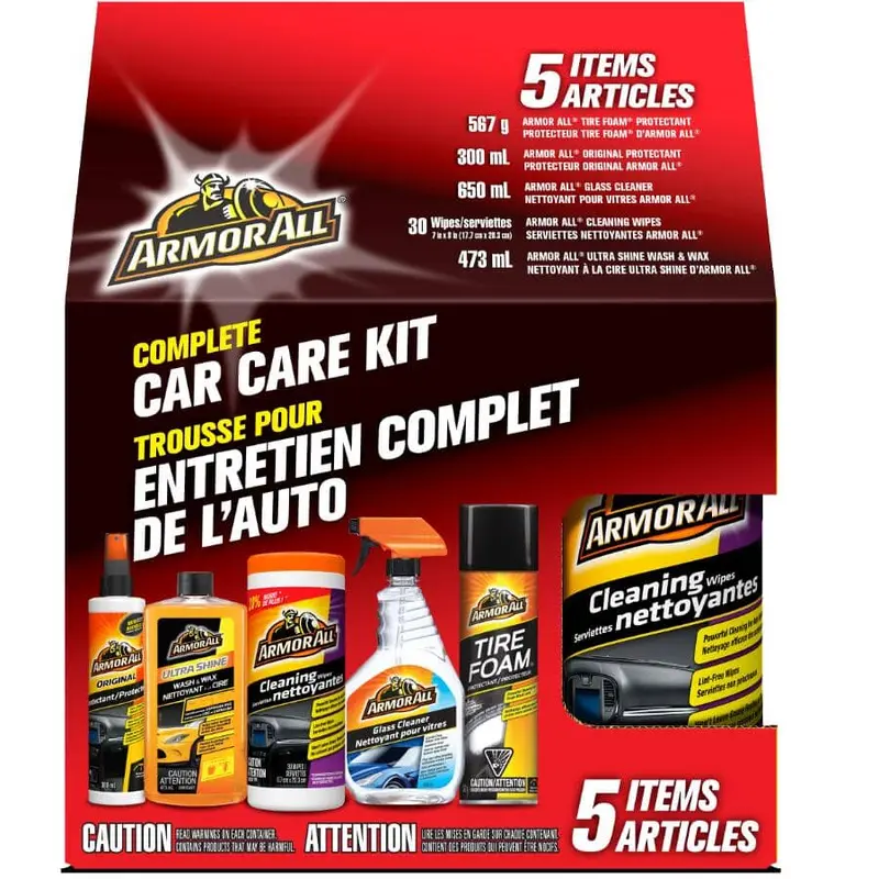 Armor All 5-Piece Complete Car Care Kit
