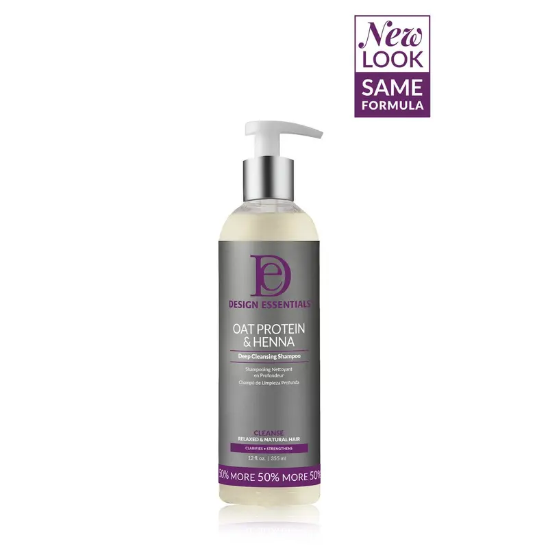 Design Essentials Oat Protein & Henna Cleanse Shampoo 12 oz